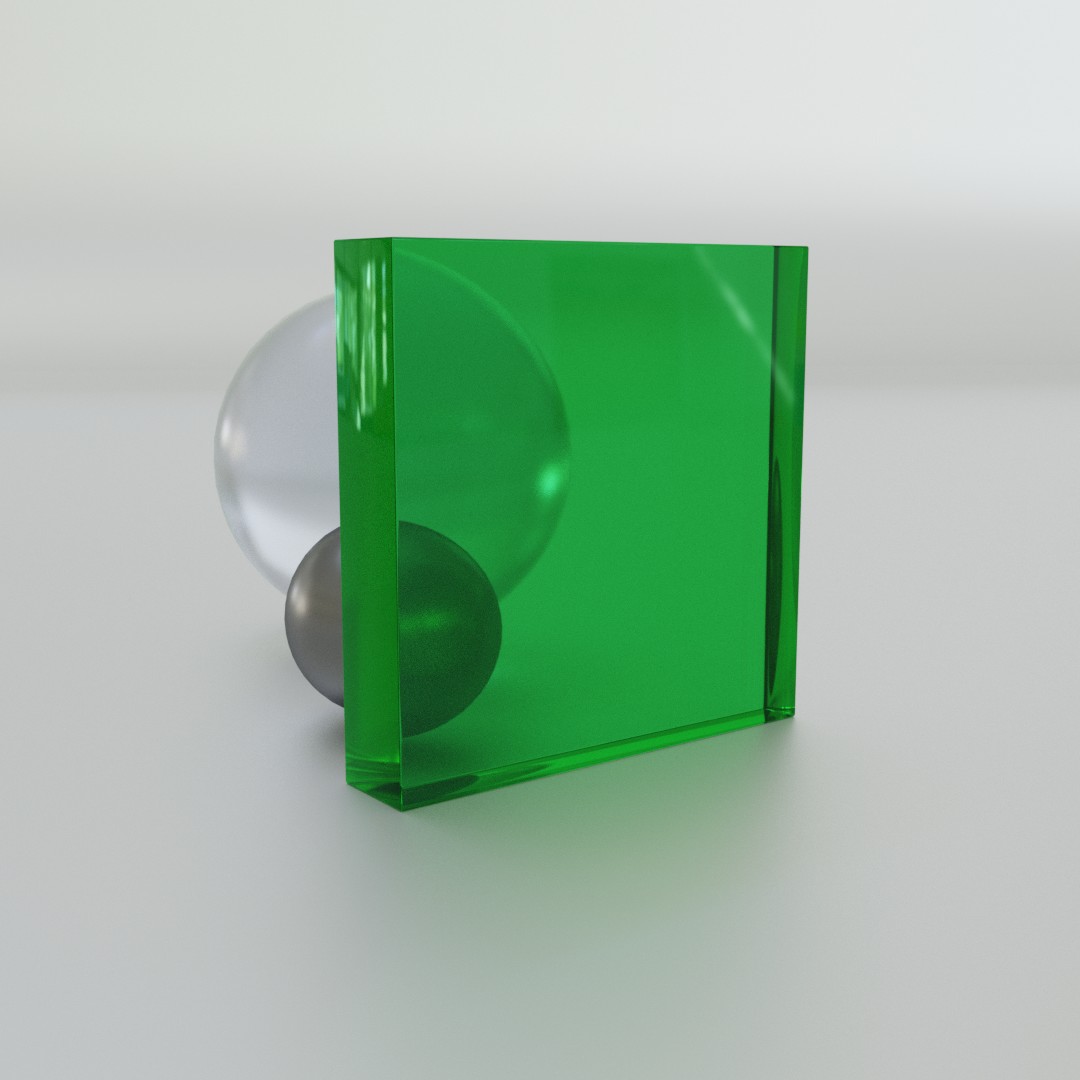 зеленое прозрачное блочное оргстекло